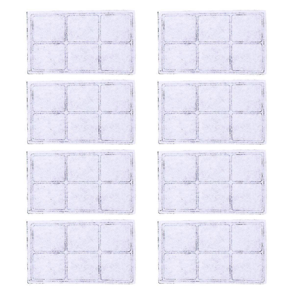 Replacement Cat Fountain Filter 8Pcs Water Filtration White Color 14X8.5X0.5CM