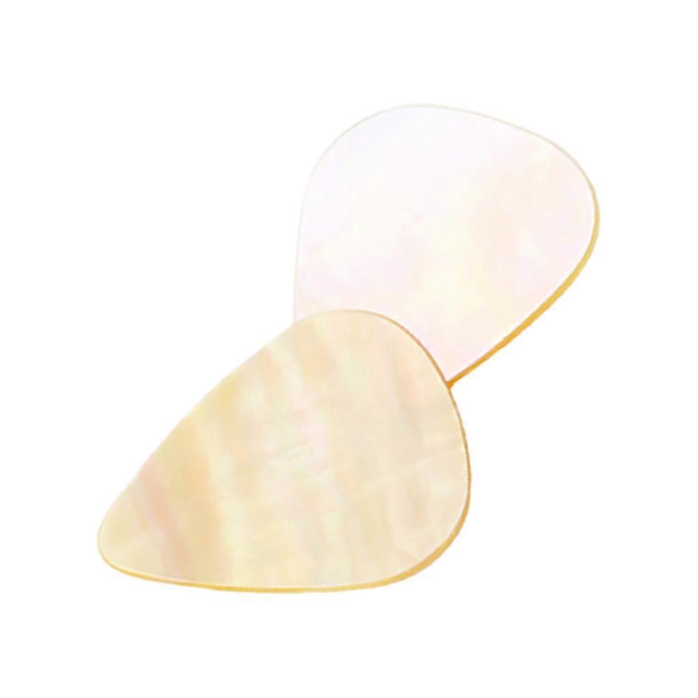 Acoustic Guitar Picks 2pcs Designed For Musicians And Instrument Players Clear Sound Production And Mixed Picking White