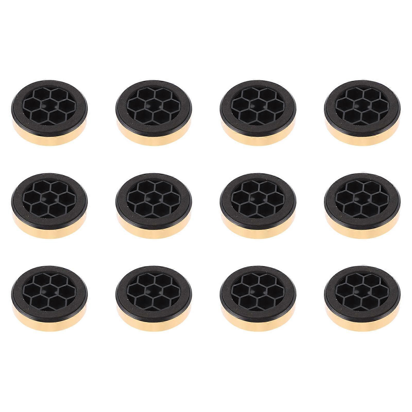 Sound Absorption Amplifier Feet Pad 12Pcs Moisture-Proof Circular Cushions For Instrumentation Support