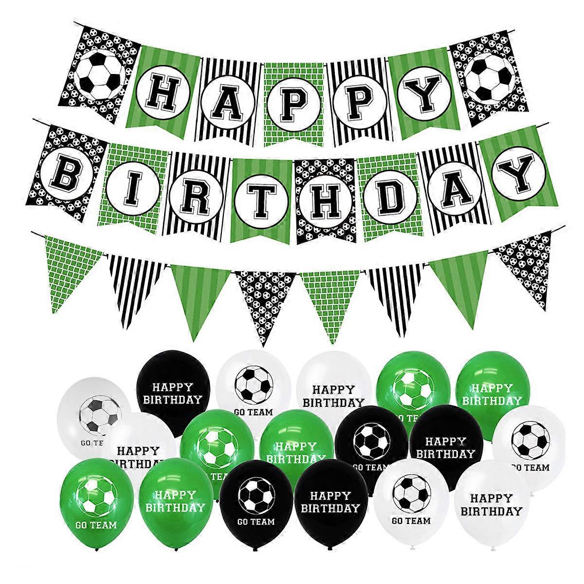 Geburtstagsparty-Dekorationsset mit Mottobanner und Luftballons