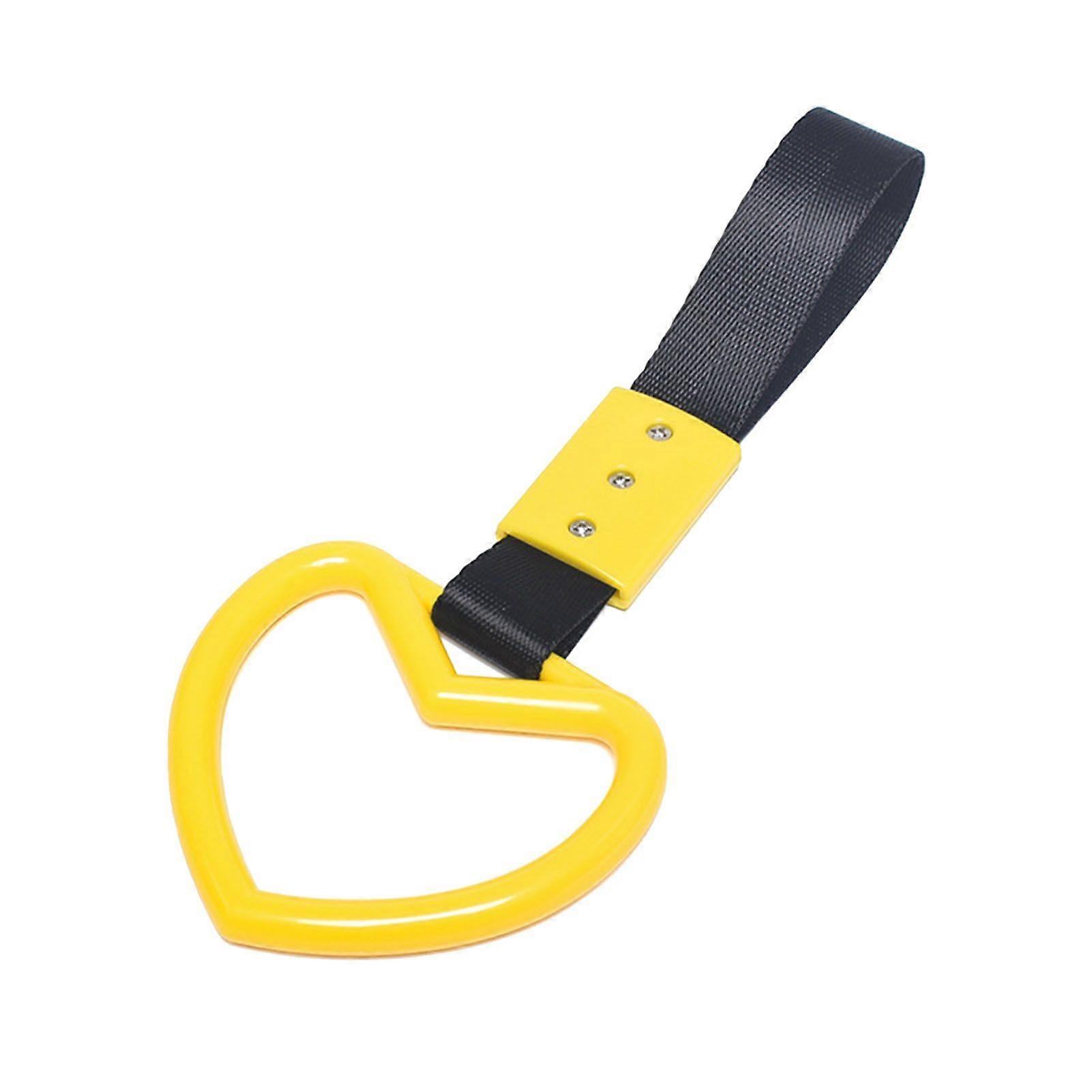 Universal car handle strap sturdy plastic heart shaped bumper