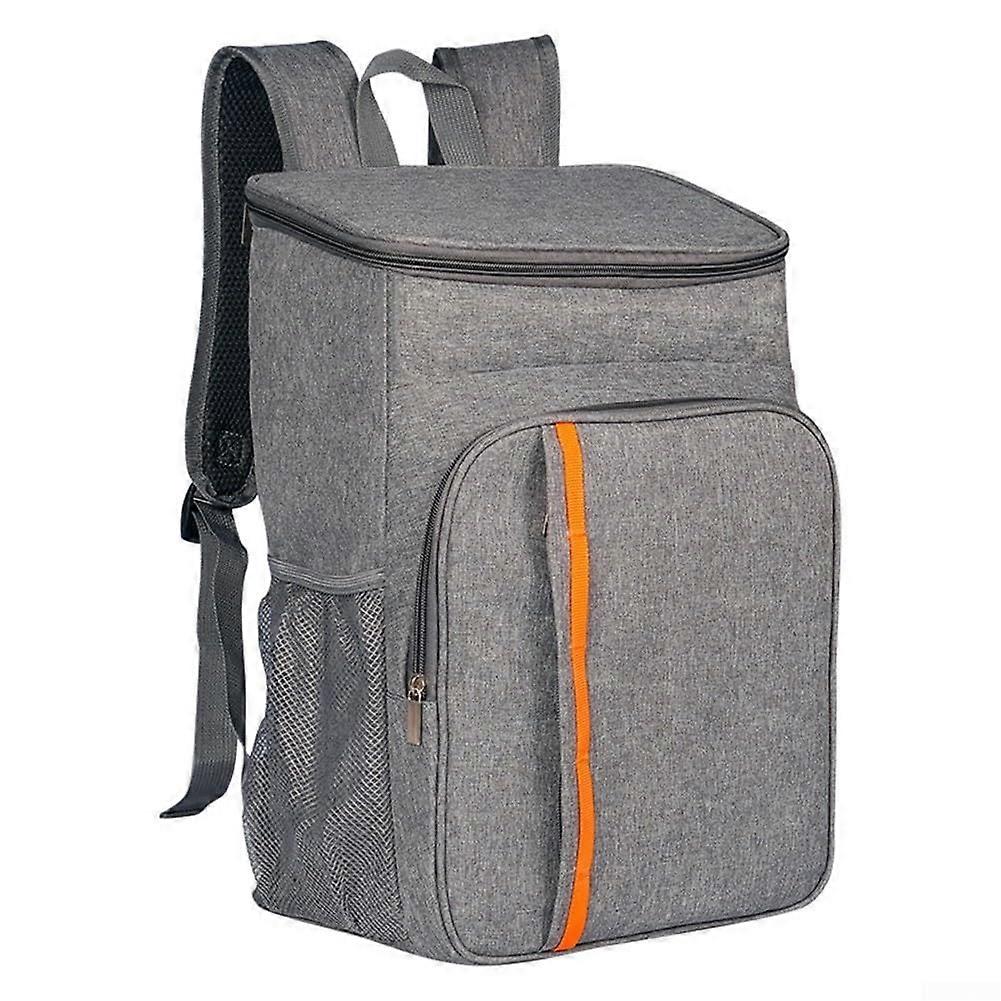 Insulated waterproof backpack cooler, spacious design,  for all your picnic and camping needs (gray).