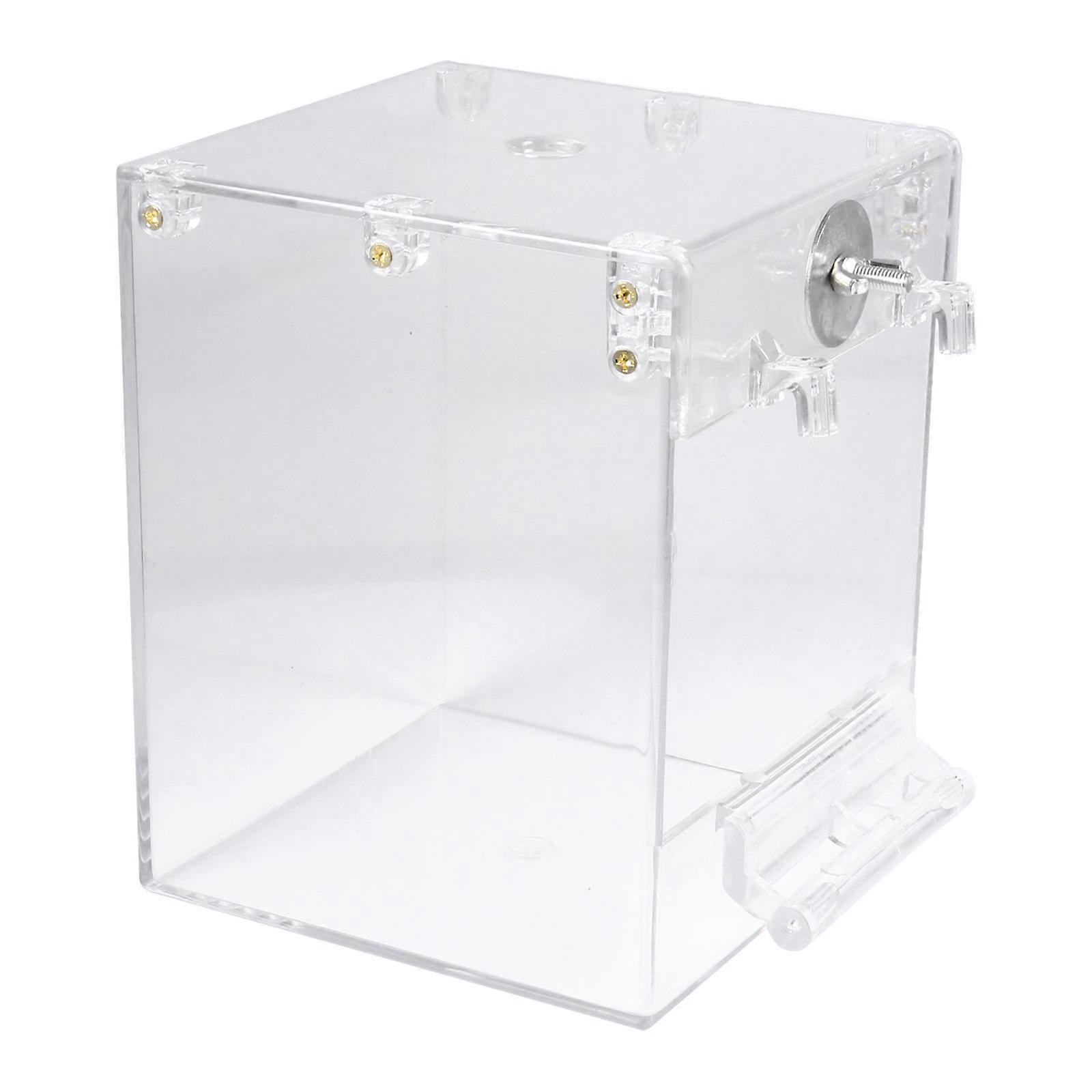 Acrylic Bird Bath Basin for Small Parrots and Budgerigars Transparent Eco