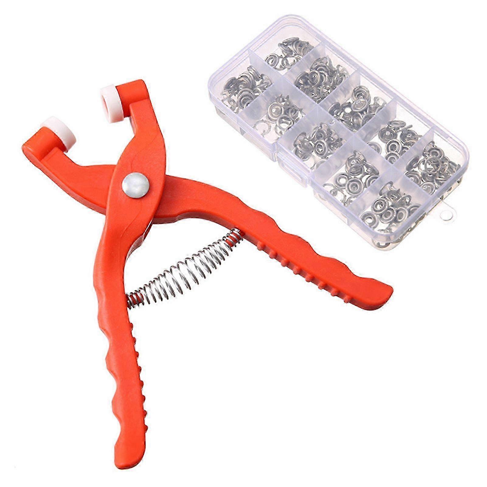ace Set Prong Snap Button Installation Pliers Five-Claw No-Sew Fastener Press Tools Crocheting Doll Safety Eye Attaching Auxiliary