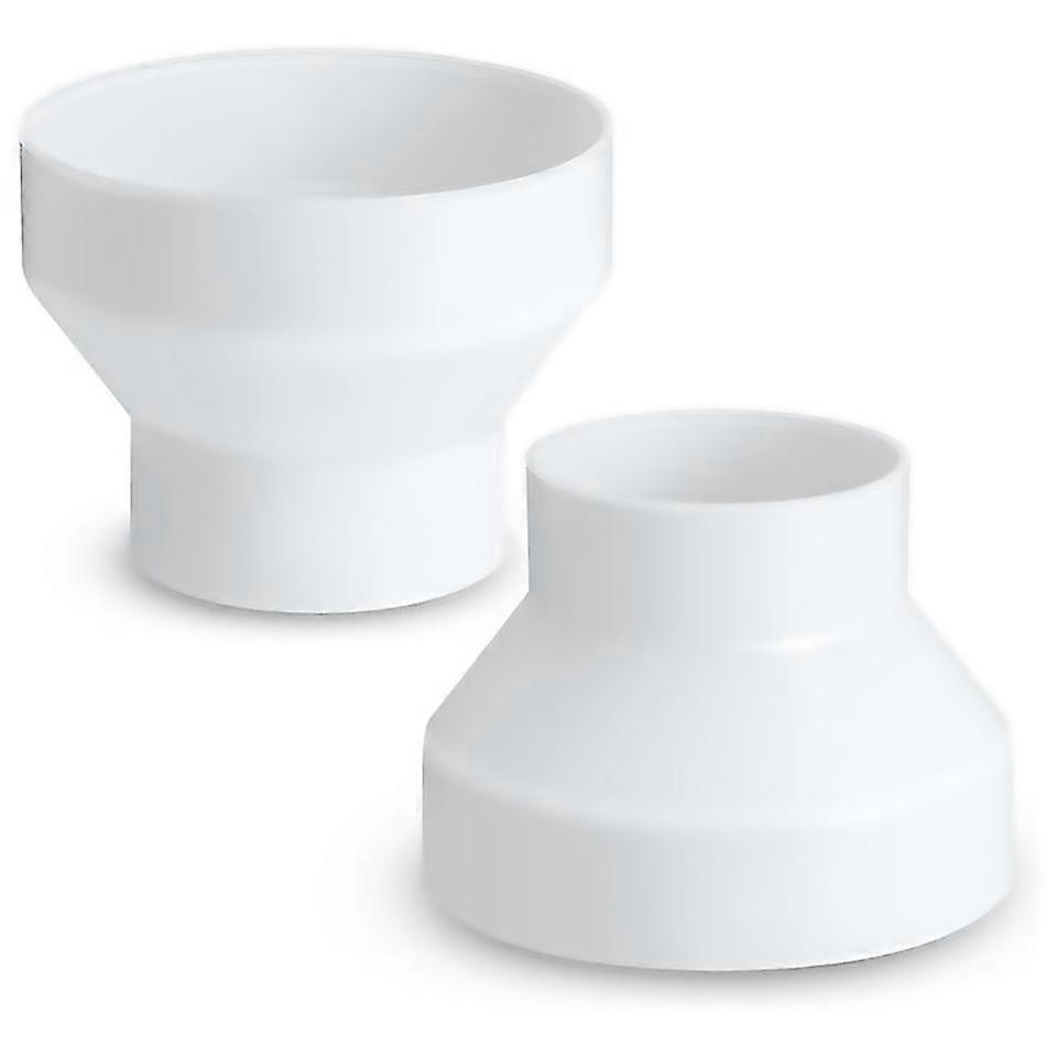 2 Pcs 6 To 4 Inch Duct Reducer Increaser Abs Air Duct Adapter Duct Fan Or Dryer Vent Adapter Havc Pi