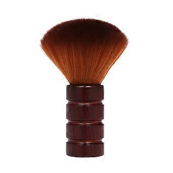 Friseur Reinigung Haarbürste Hals Gesicht Staub Reinigung Bürste Weiches Nylon Holzgriff Haarstyling Werkzeuge