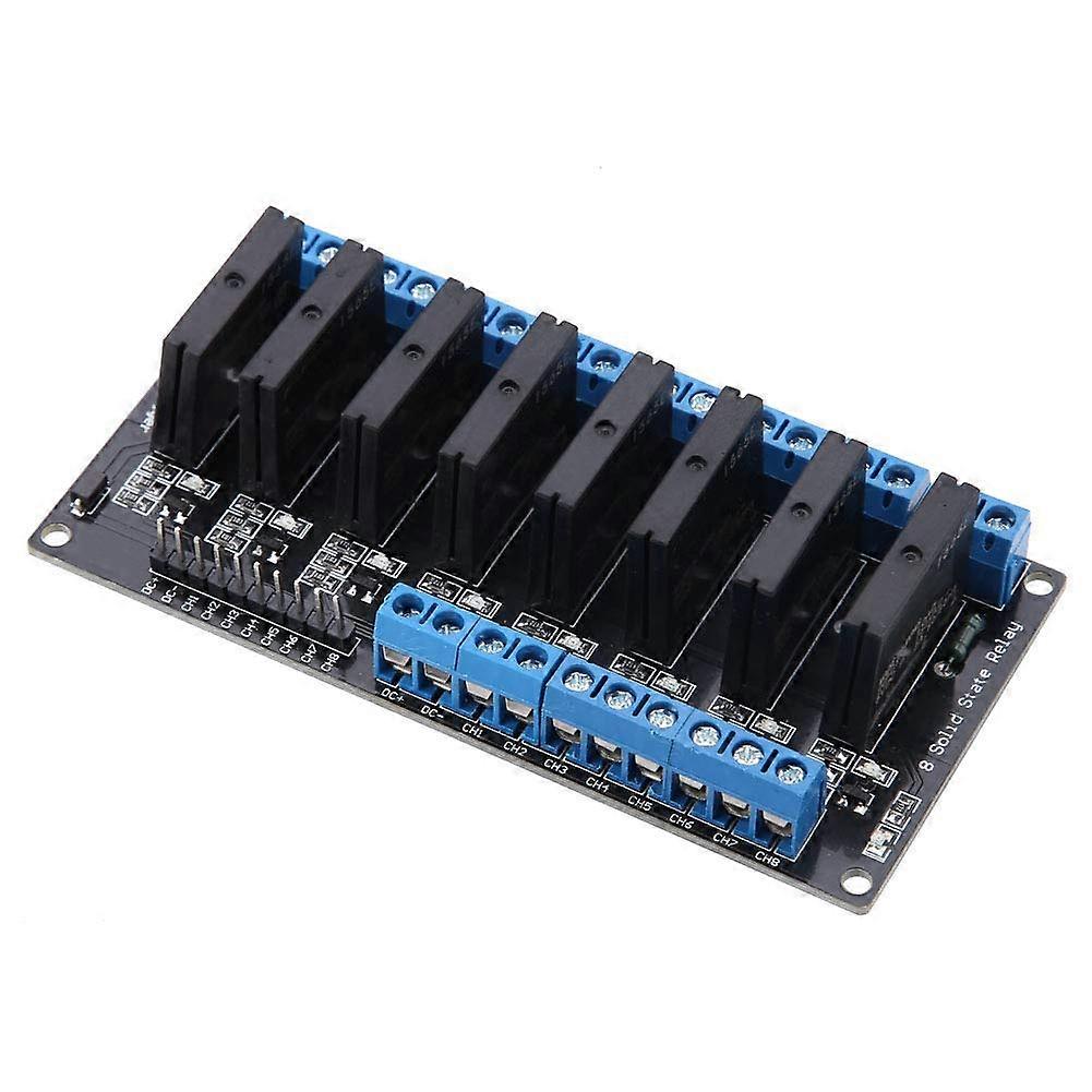 5V 2A 8-Channel Solid State Relay Module with Fuse Trigger for Electronics Projects, High-Performance Relay Control