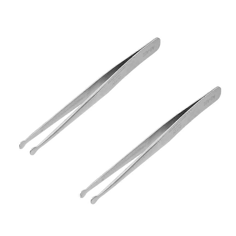 2pcs Anti Static Stainless Tweezers for Stamping