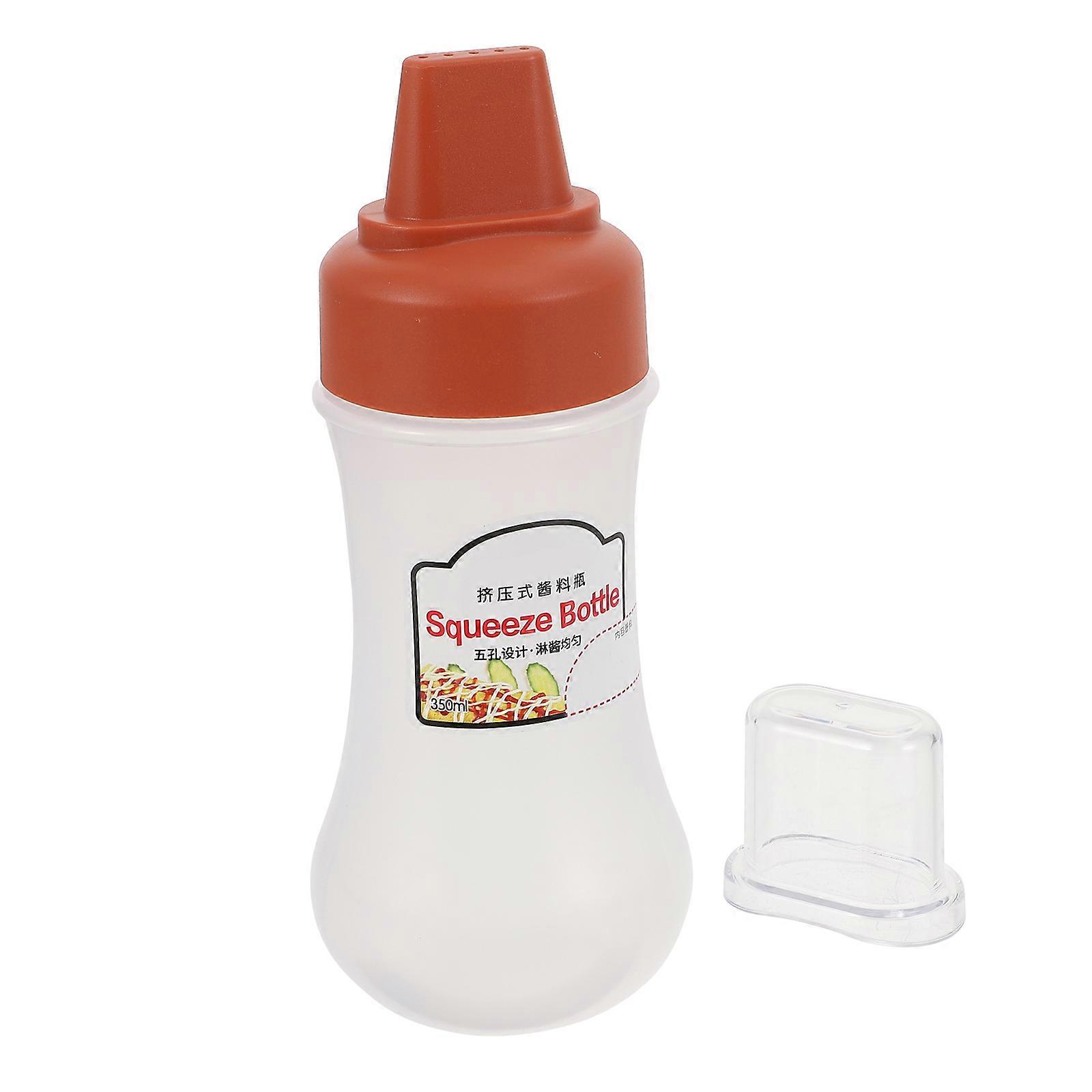 Sauce Bottle PP Squeeze Dispenser for Ketchup Mustard Salad Dressing 1pc