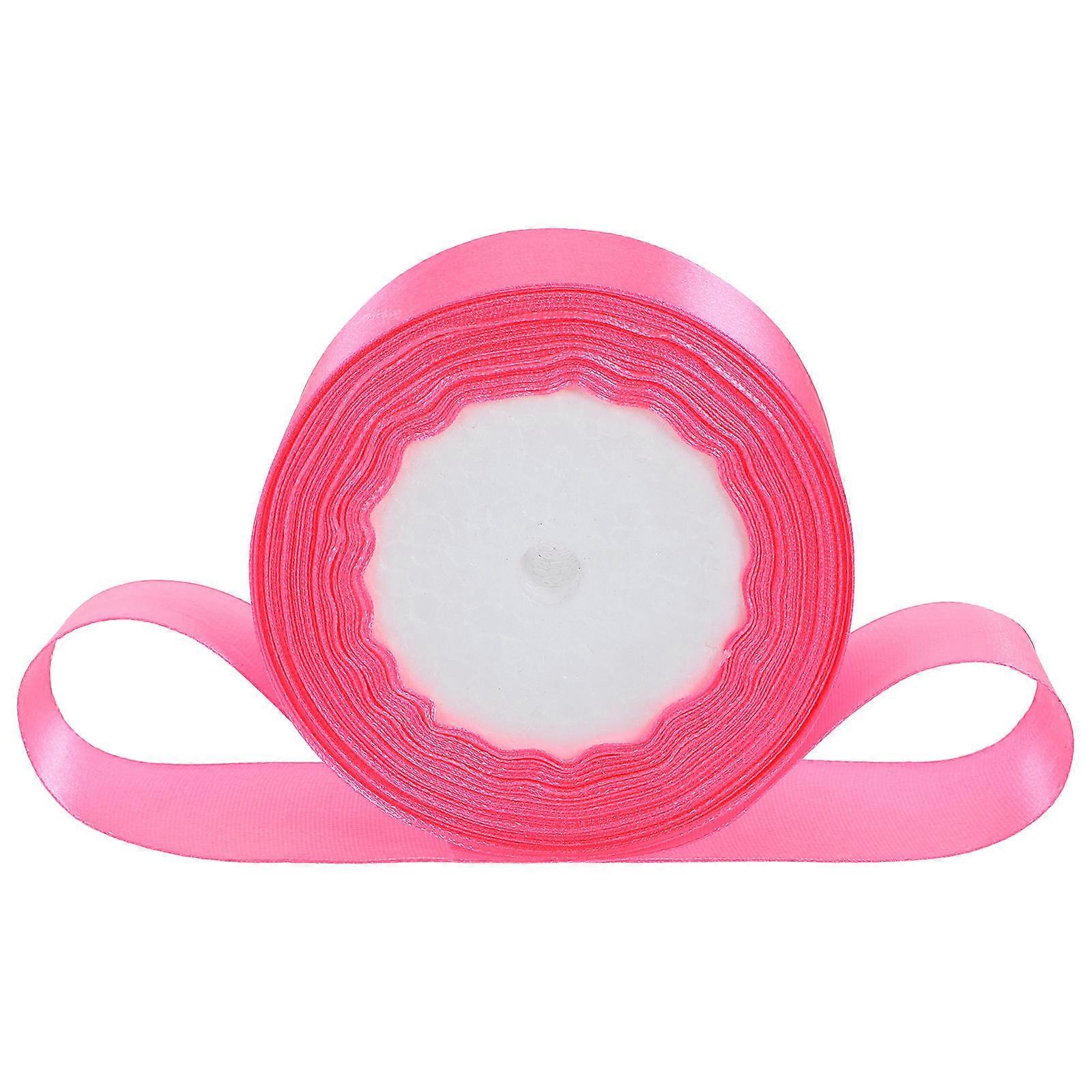 Pink Gift Wrapping Ribbon for Decoration Made of Polyester Perfect for DIY Projects and Party Accents 1 Roll