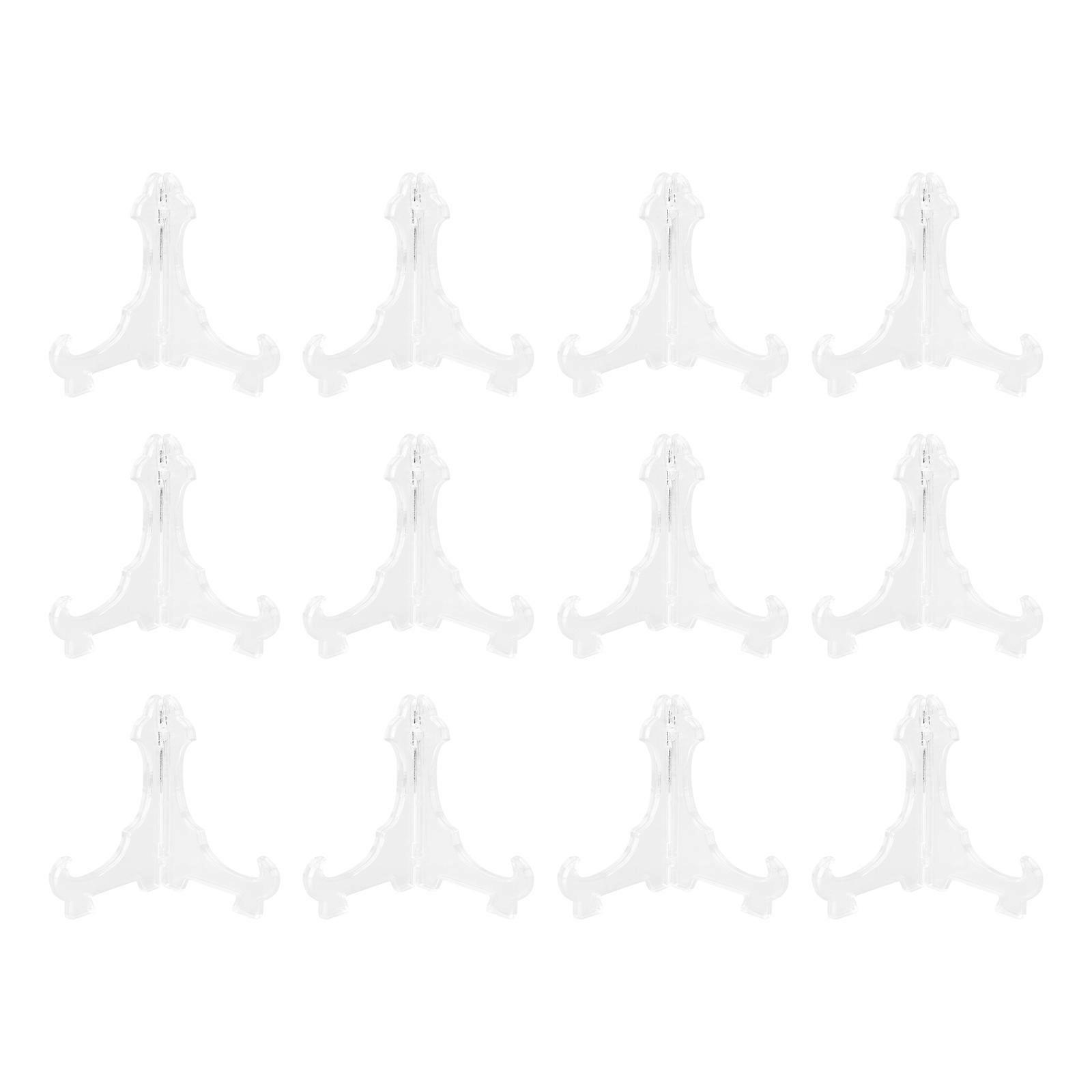 Triangular Display Holder For Craft Show 12Cm White Easy To Use 12Pcs
