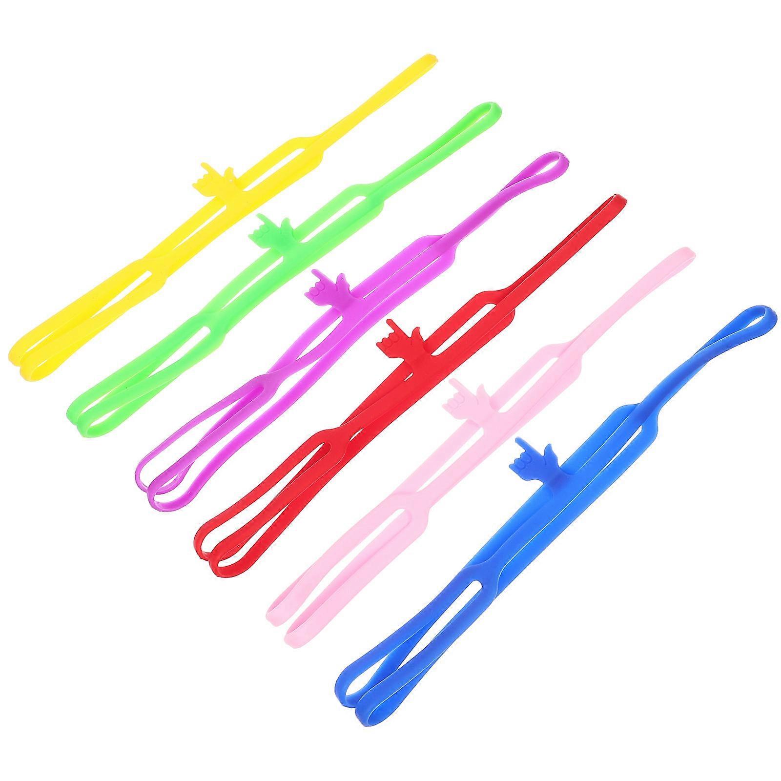 6pcs Silicone Bookmarks, Cartoon Page Clips, Lightweight Book Marking Tools for Reading & Book Decoration
