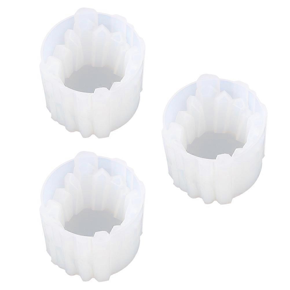 Crystal Epoxy Mold for DIY Use 3Pcs Silicone Resin Casting Molds
