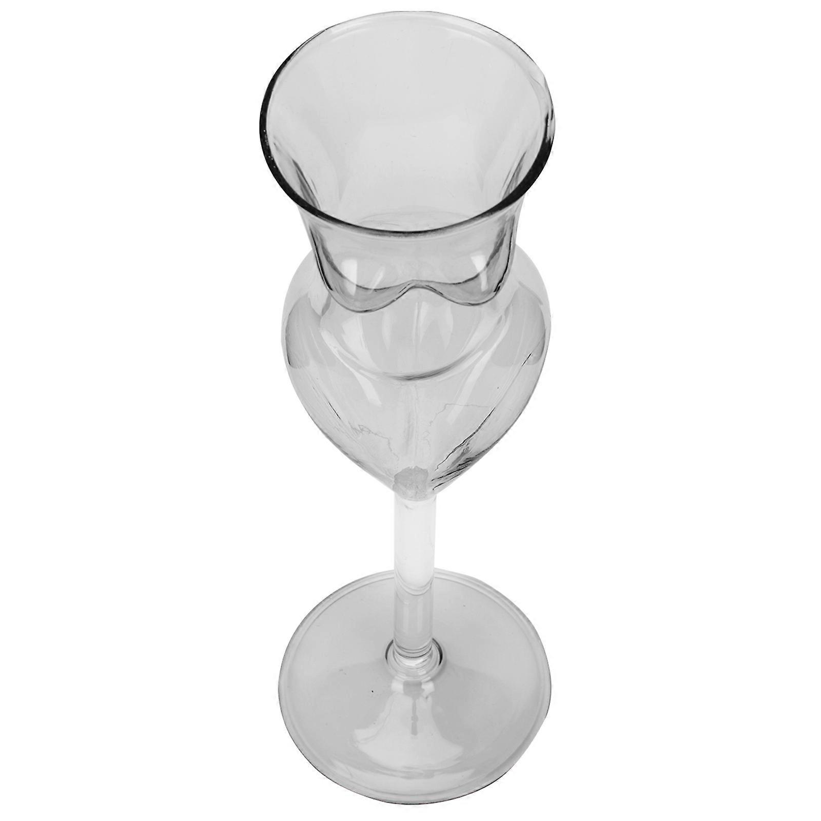 Grey High Borosilicate Glass Wine Cup Female Body Shaped Goblet For Home Use 2Set