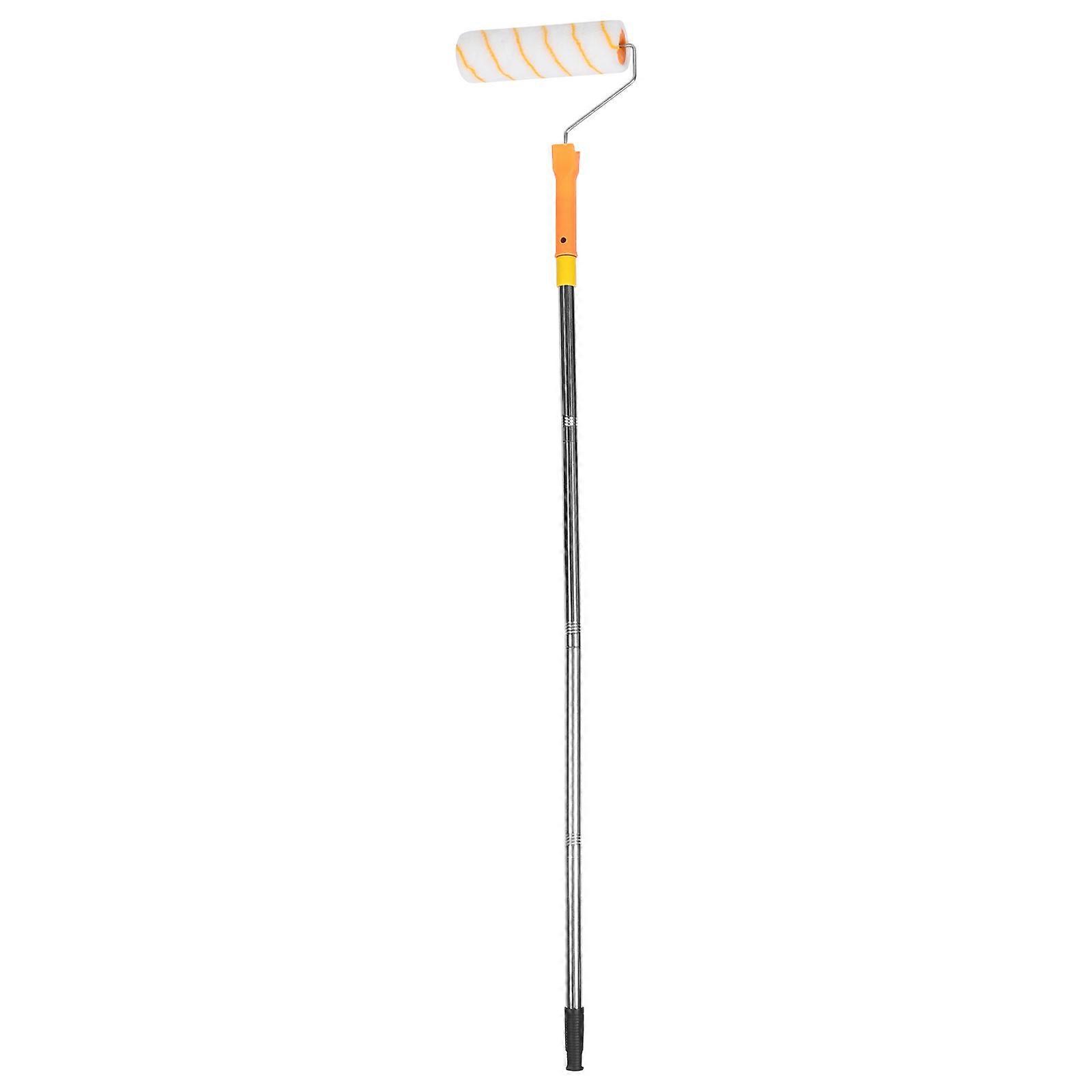 Telescopic Paint Roller Brush with Stainless Steel Rod and Ergonomic Handle for Effortless and Precise Wall Painting