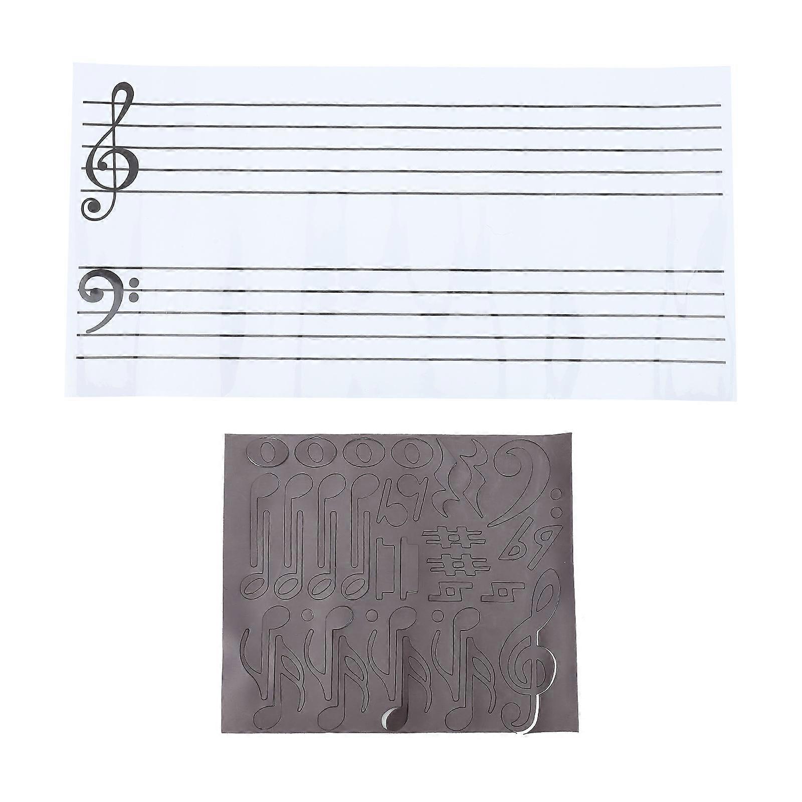 DIY Design Note Formation Stickers For Students And Music Teachers 60x30cm Assorted Color 1 Set