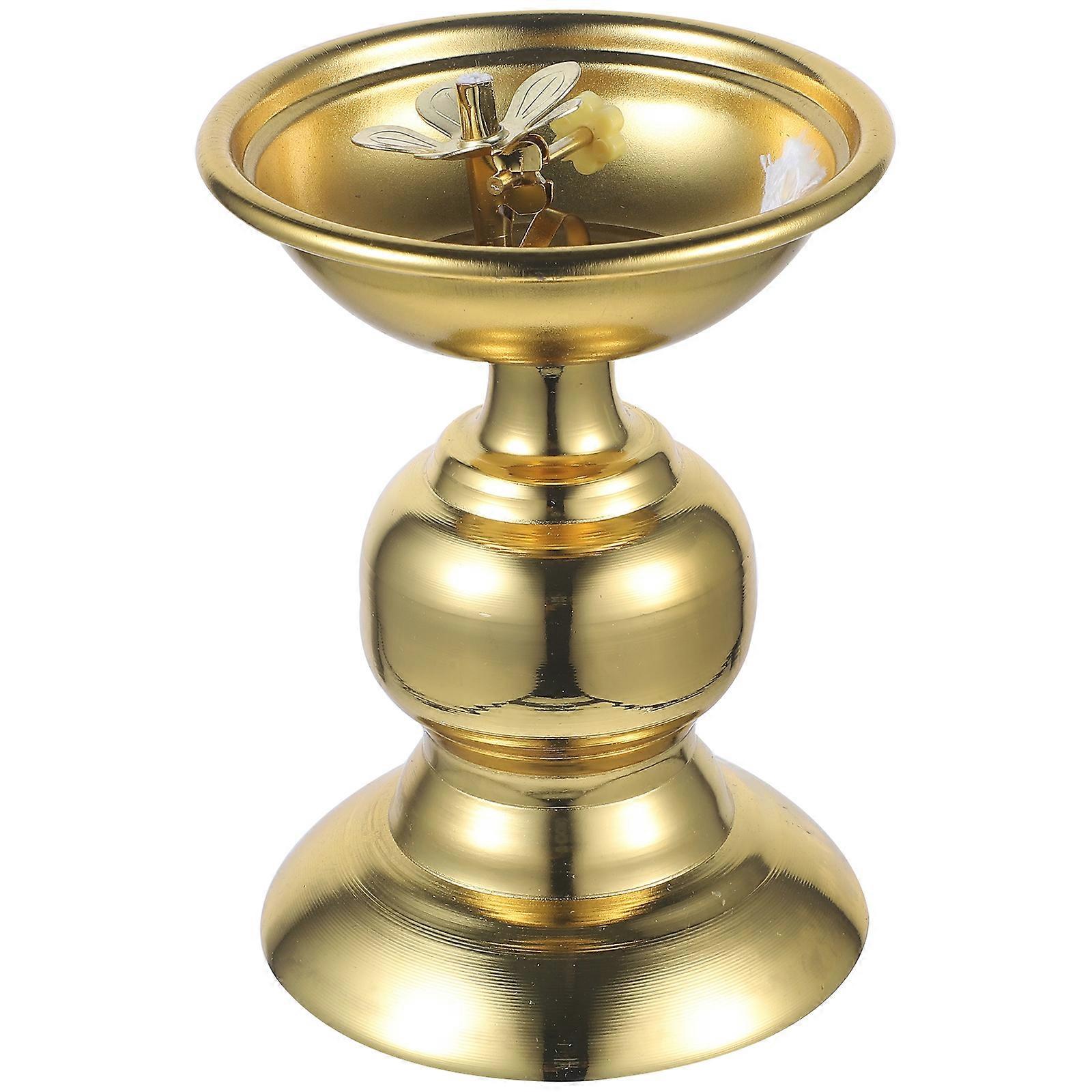 Retro Alloy Oil Lamp for Indoor Decoration – Vintage Kerosene Style Metal Light for Table Ambiance and Emergency Use