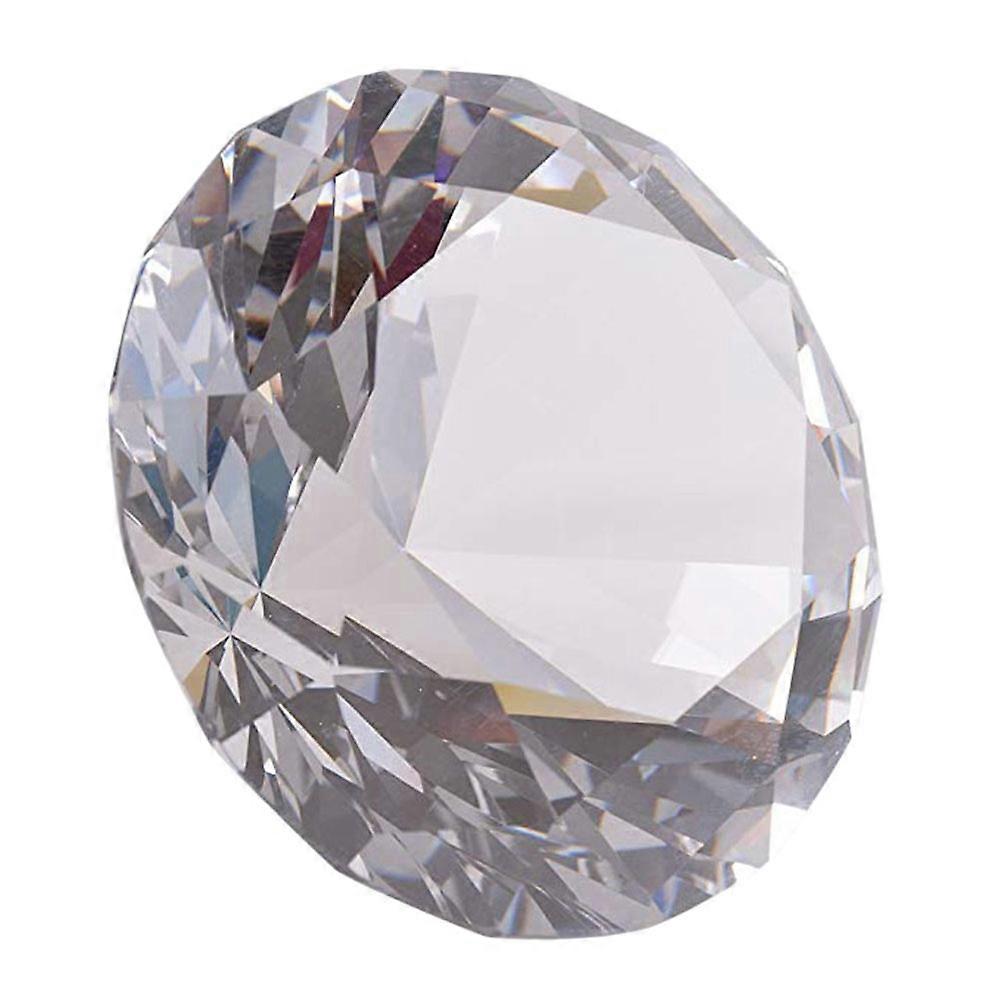 Gems Party Fillers 8Cm Artificial Diamond Decoration For Bridal Showers Festivities Transparent 1Set