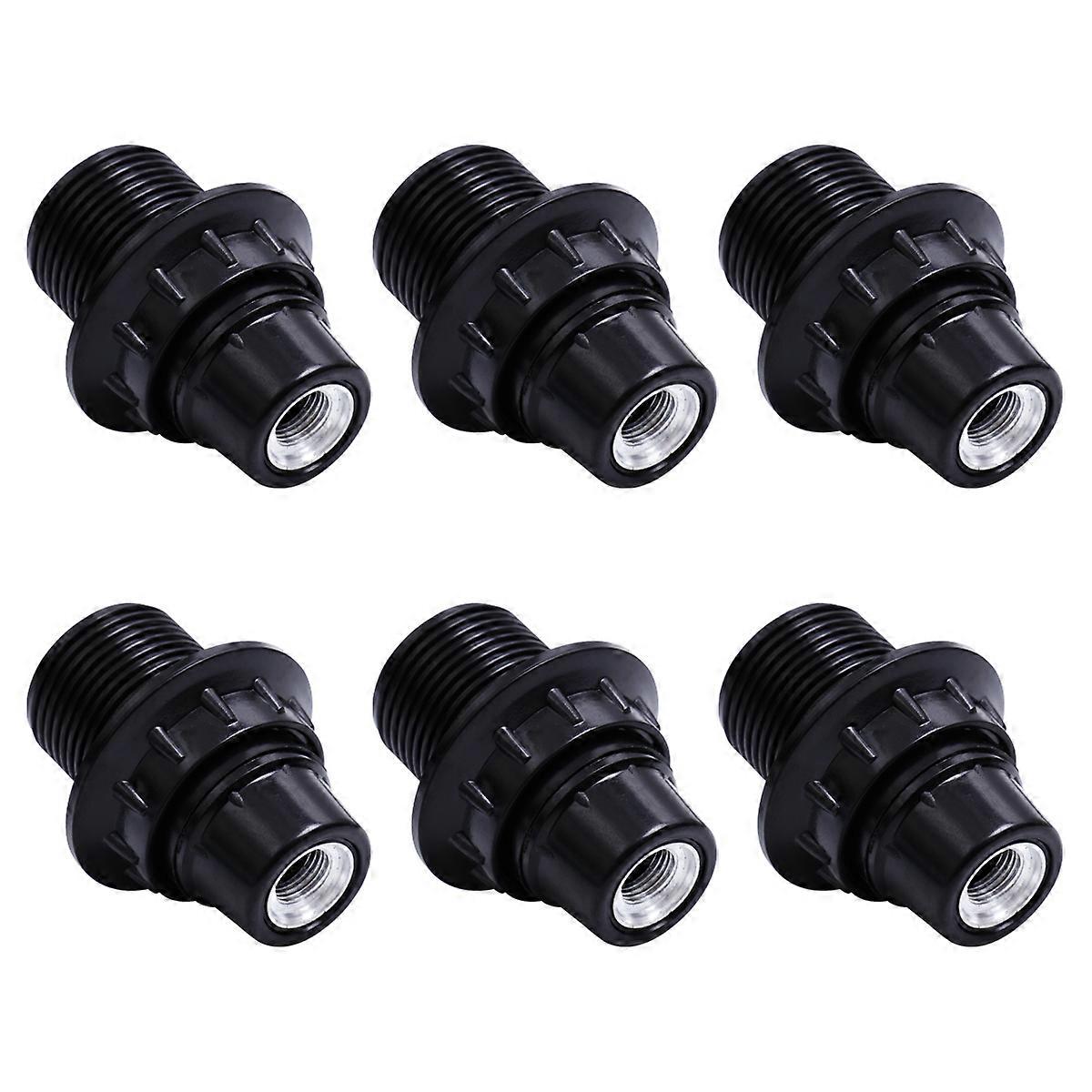 6pcs E14 Light Sockets Retro Lamp Holder Screw in Lamp Base for E14 Light Bulb Lamp
