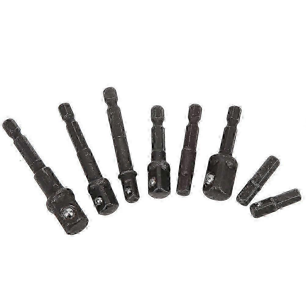 8Pcs Drill Bit Socket Adapter Connecting Rods Hex Shank Impact Driver