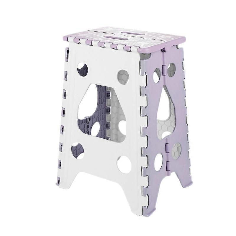 Folding Outdoor Thicken Portable Stool, Color: Violet Large Violet Large