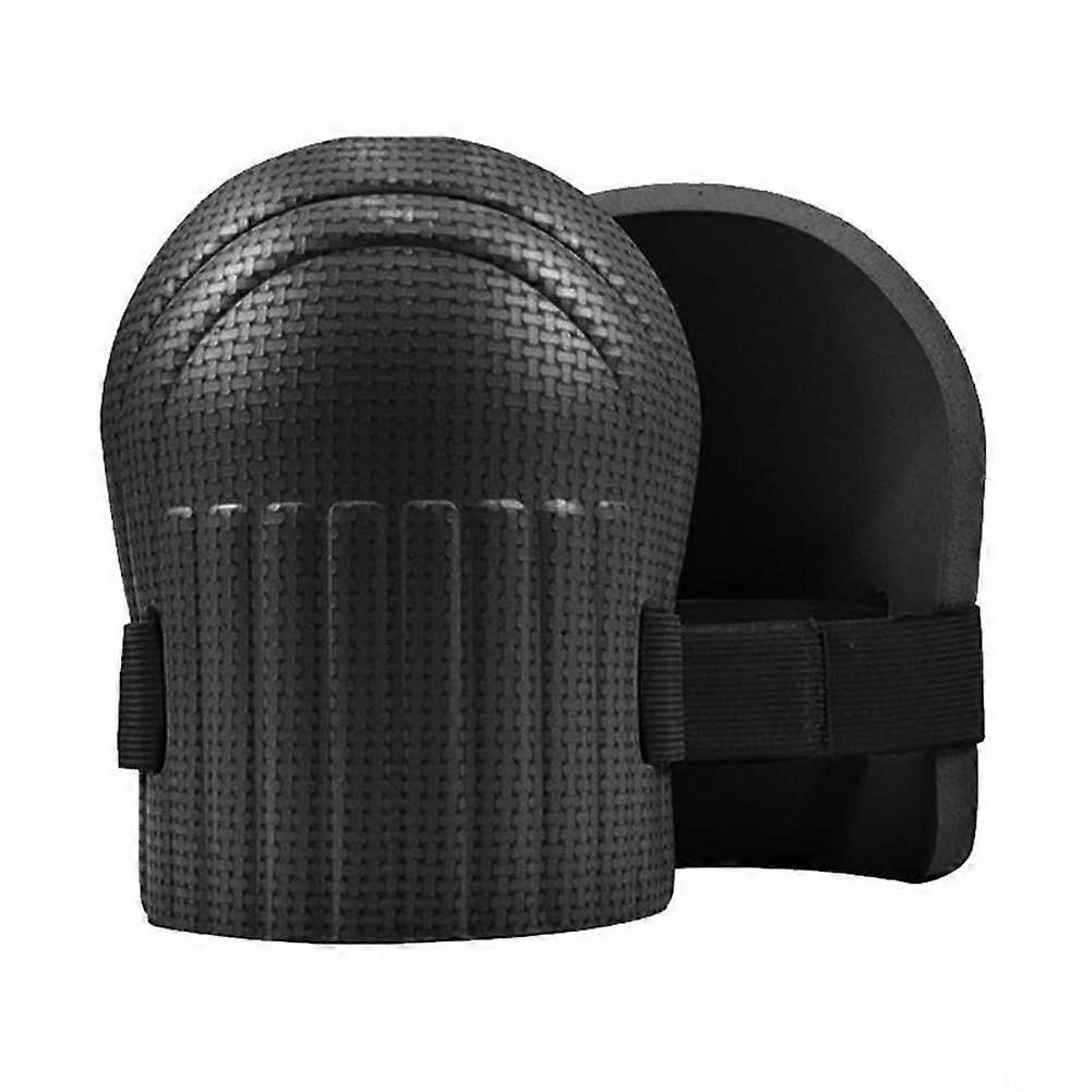 Robust Garden Knee Pads for Outdoor Use, Moisture Resistant, Comfortable Foam, Black Color