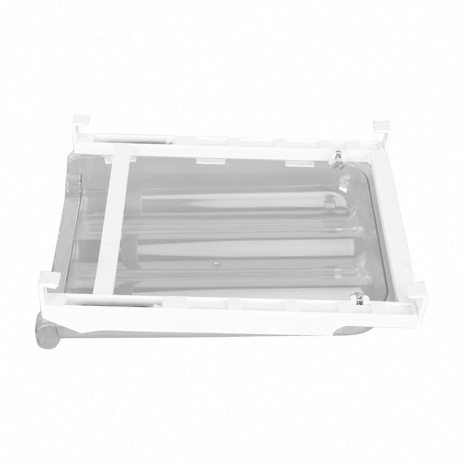 Large Capacity Extendable Plastic Egg Drawer Organizer for Fridge Shelf Kitchen Storage