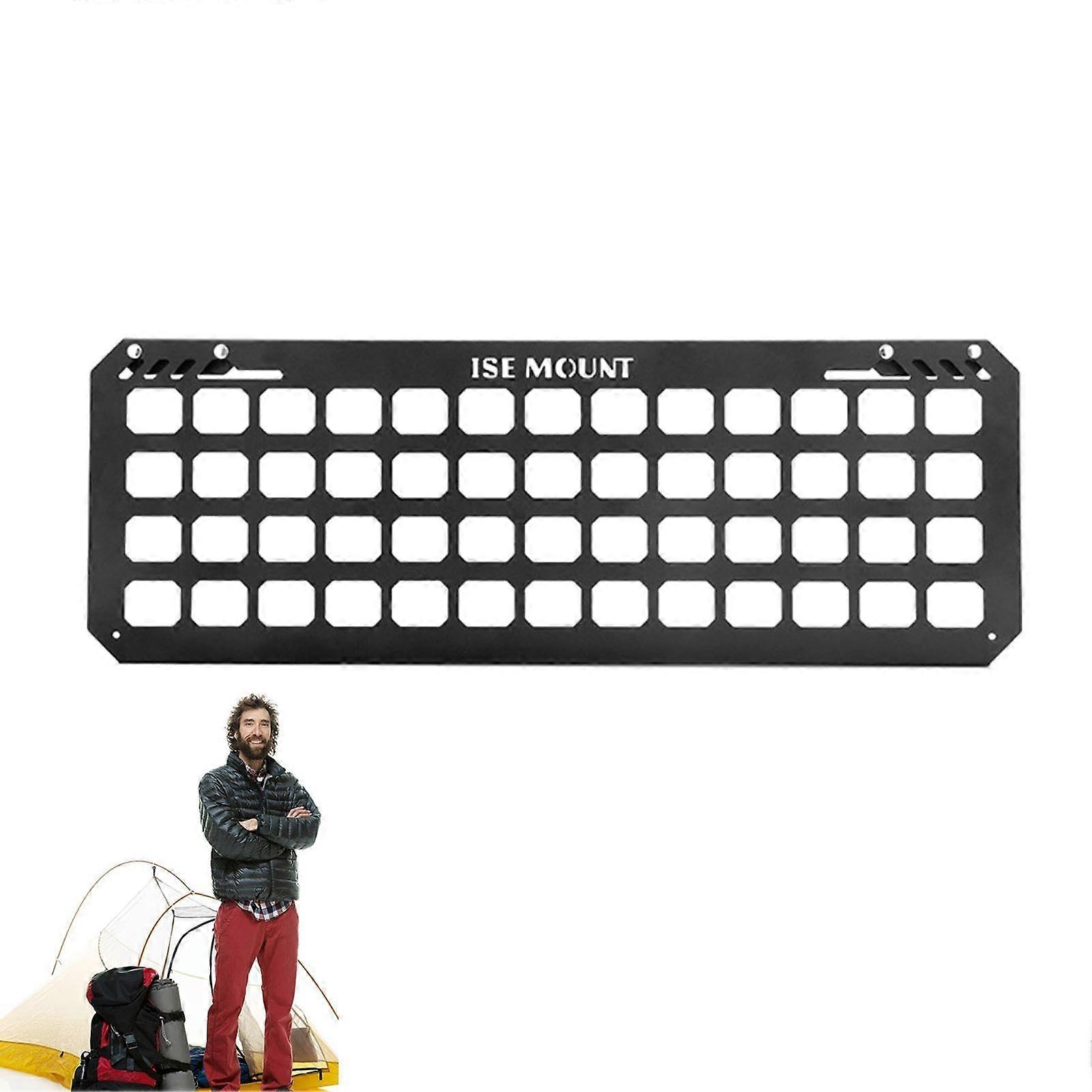 Outdoor Grid Panel Hanging Iron Bracket Storage Rack for Table Side Snow Bowl