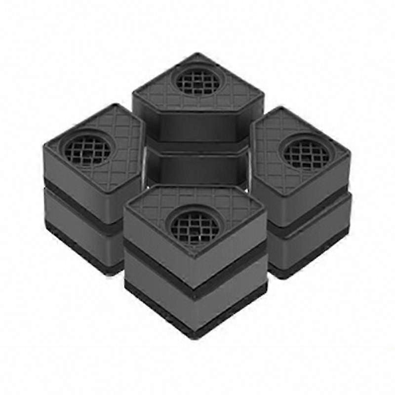 4Pcs Washing Machine Height Increase Pads Anti-Vibration Silent Skid Raiser Mat for Refrigerator Dryer Support Stand 8CM