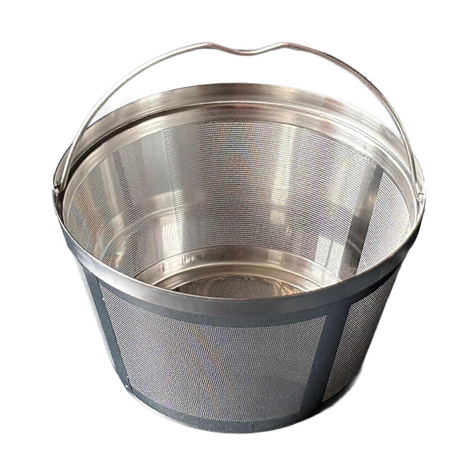 Efficient Round Coffee Machine Filter Basket 304 Nonrust Steel Rustproof Easy Cleaning Fine Meshes Screen Multicolor