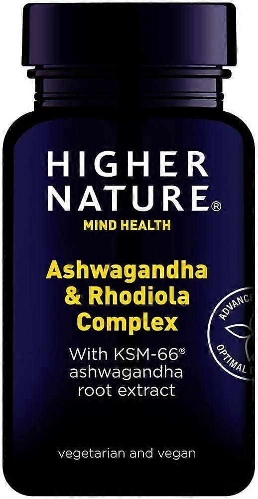 Higher Nature Ashwagandha & Rhodiola Comlex 30 Capsules - 3 Pack