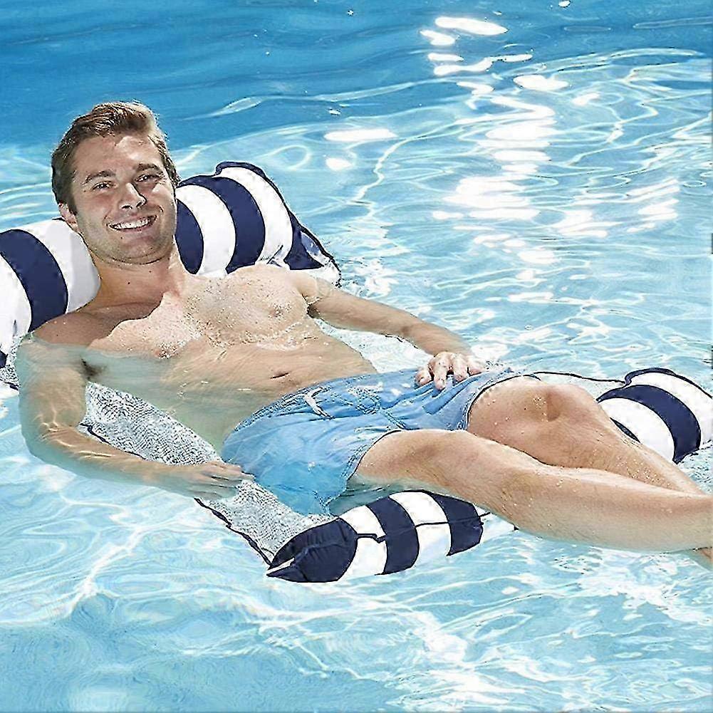 Inflatable Water Hammock For Pool Lounge - Light Blue