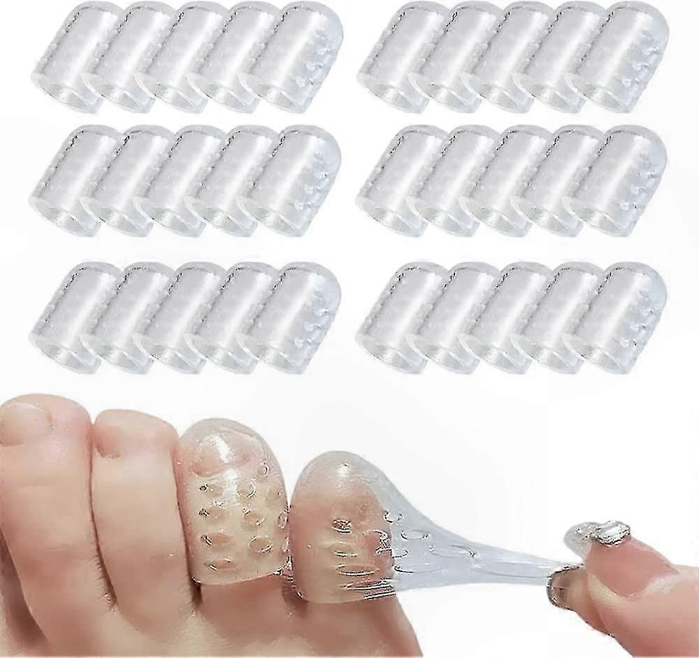 Soft Silicone Toe Guards for Corns, Blisters, and Ingrown Toenails Protection