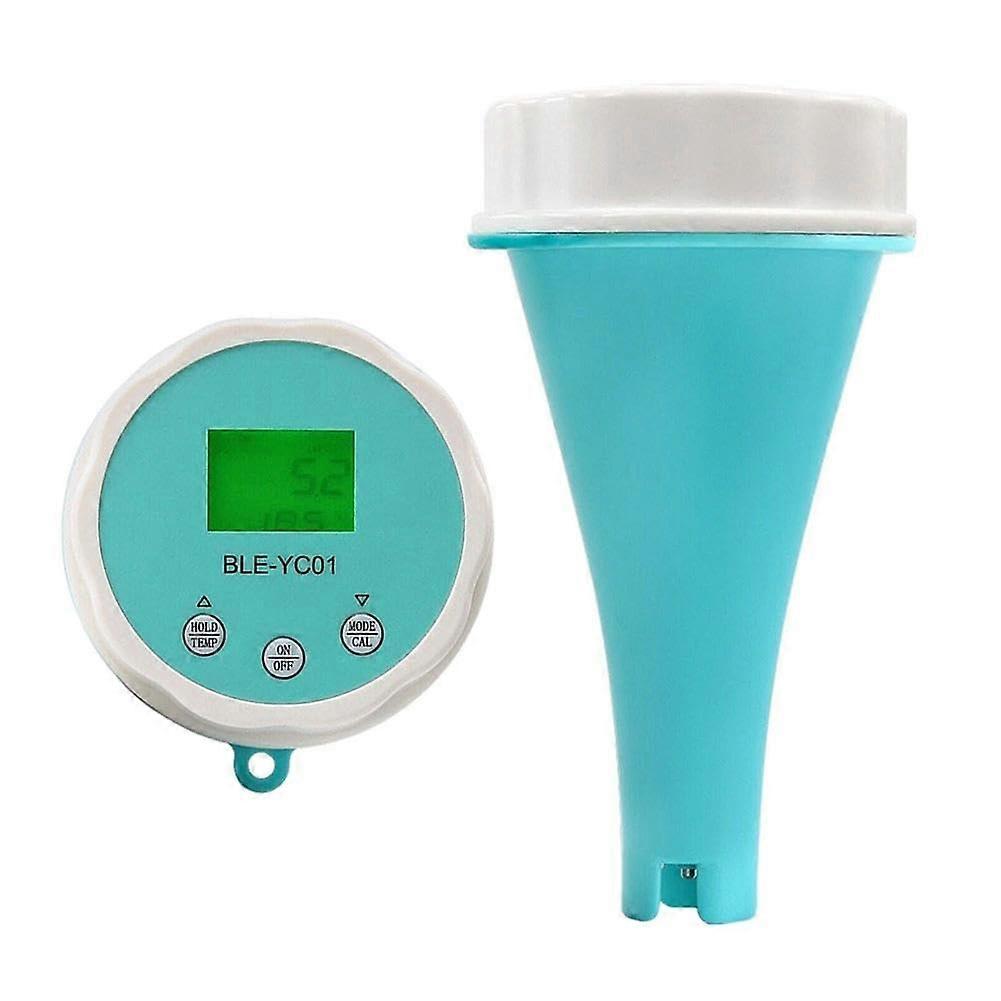 Pool Water Quality Monitor 6In1 With Remote Display, PH EC TDS Chlorine Testing, Temperature, LCD Backlight