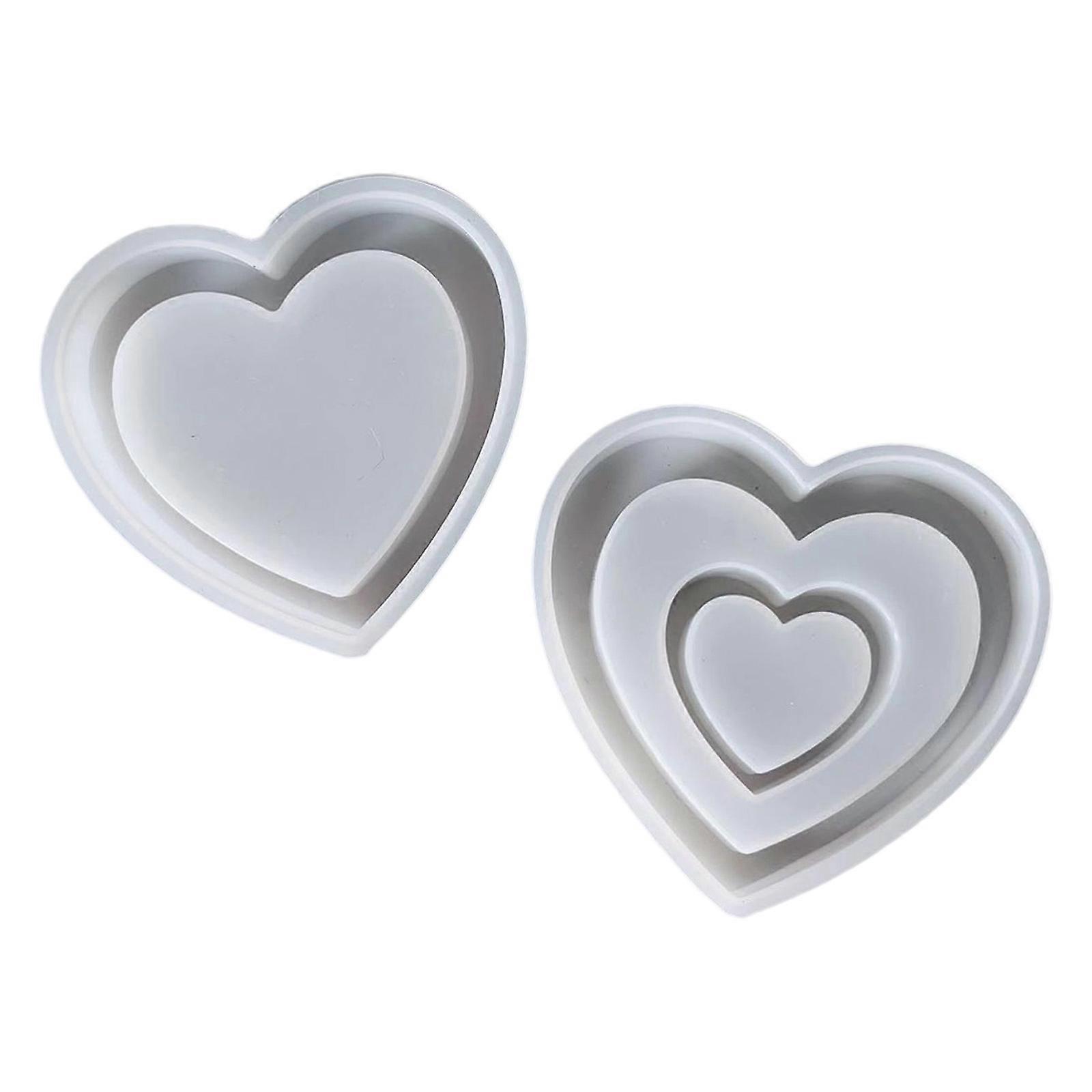 Flexible Silicone Heart Mould Creating Scented Candle for Special Occasions and Celebration Multicolor