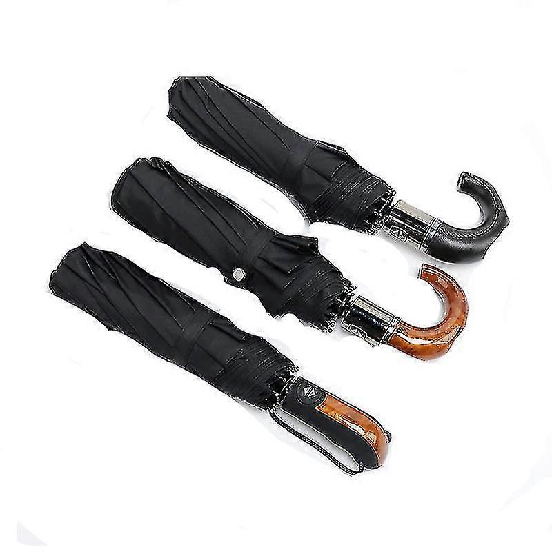 Parasols Rain Umbrellas Men Automatic 10ribs Strong Wind Resistant ...
