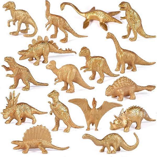16 Pieces Dinosaur Figures Toys Set Realistic Small Dinosaur Figures Plastic Mini Dinosaur Figures Realistic Dino Figures B
