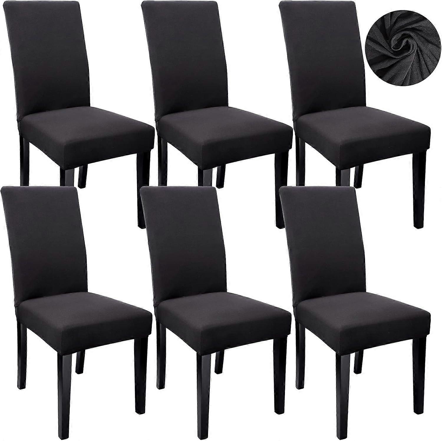 6Pack Dining Room Chair Covers,Stretch Chair Cover,Washable Removable Dining