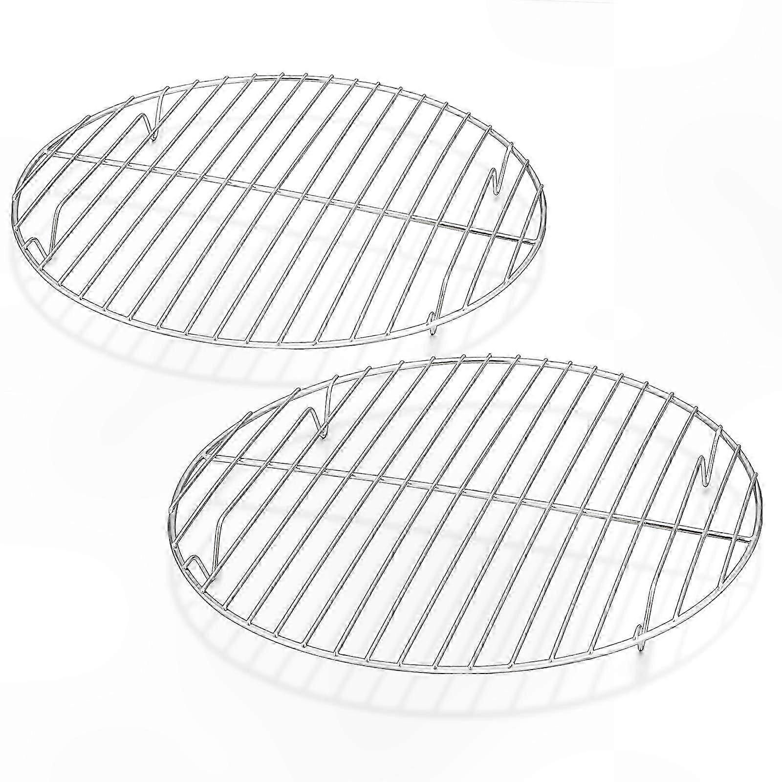 2-Pack Durable Steel Cooling Racks, 245mm Diameter for Baking Needs