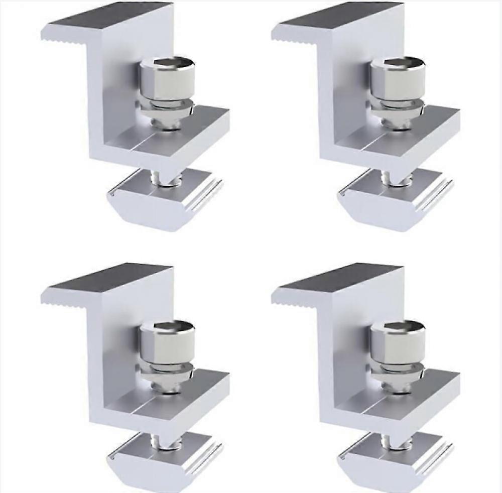 Pack Solar Panel Bracket, 30mm End Clamp, Solar Panel Mount, Z Bracket, Adjustable Clamp, Photovoltaic Solar Panel Bracket