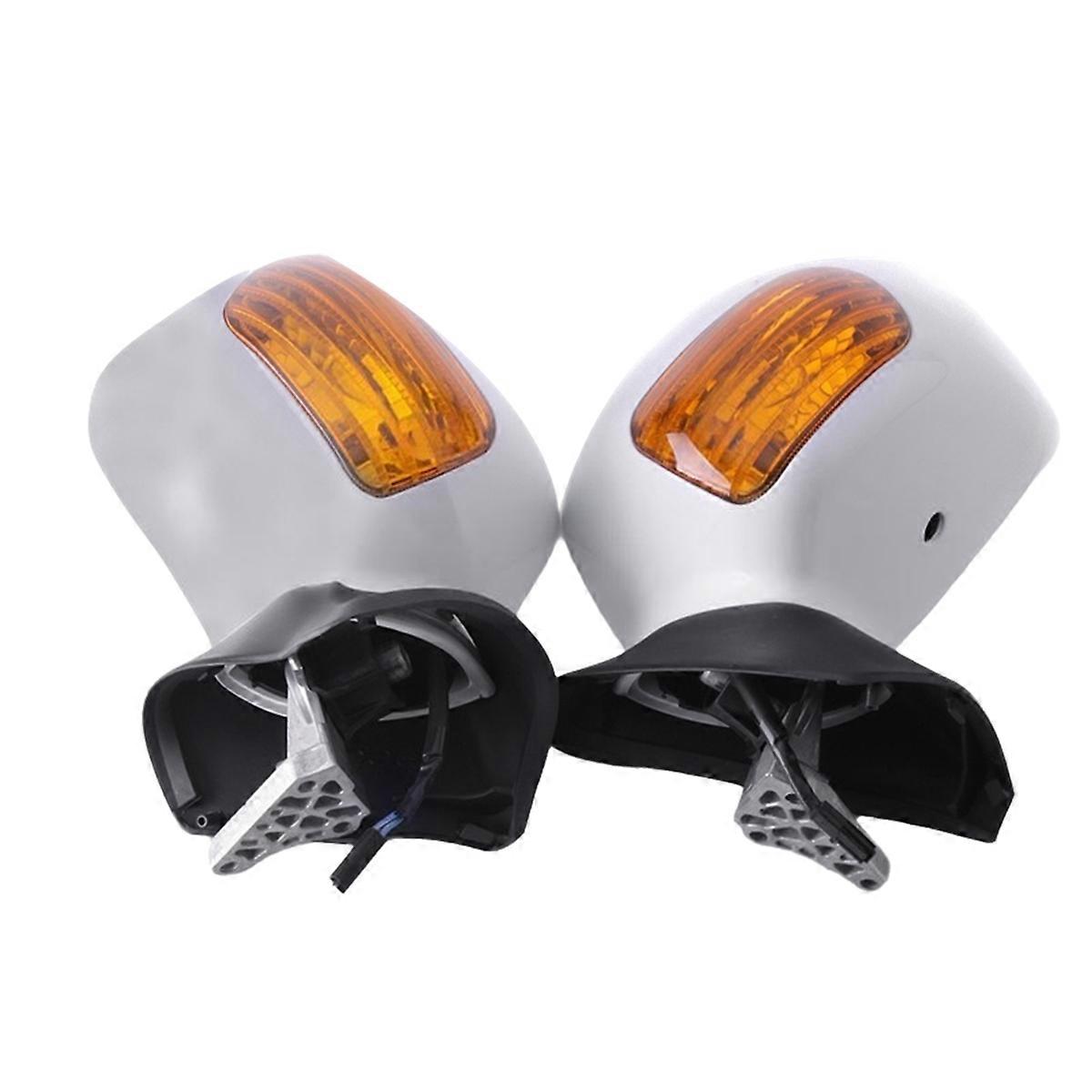 1Pair Side Rearview Mirror Turn Signal Assembly for Goldwing 1800 GL1800 2001-2017 Motorcycle Reverse Mirror