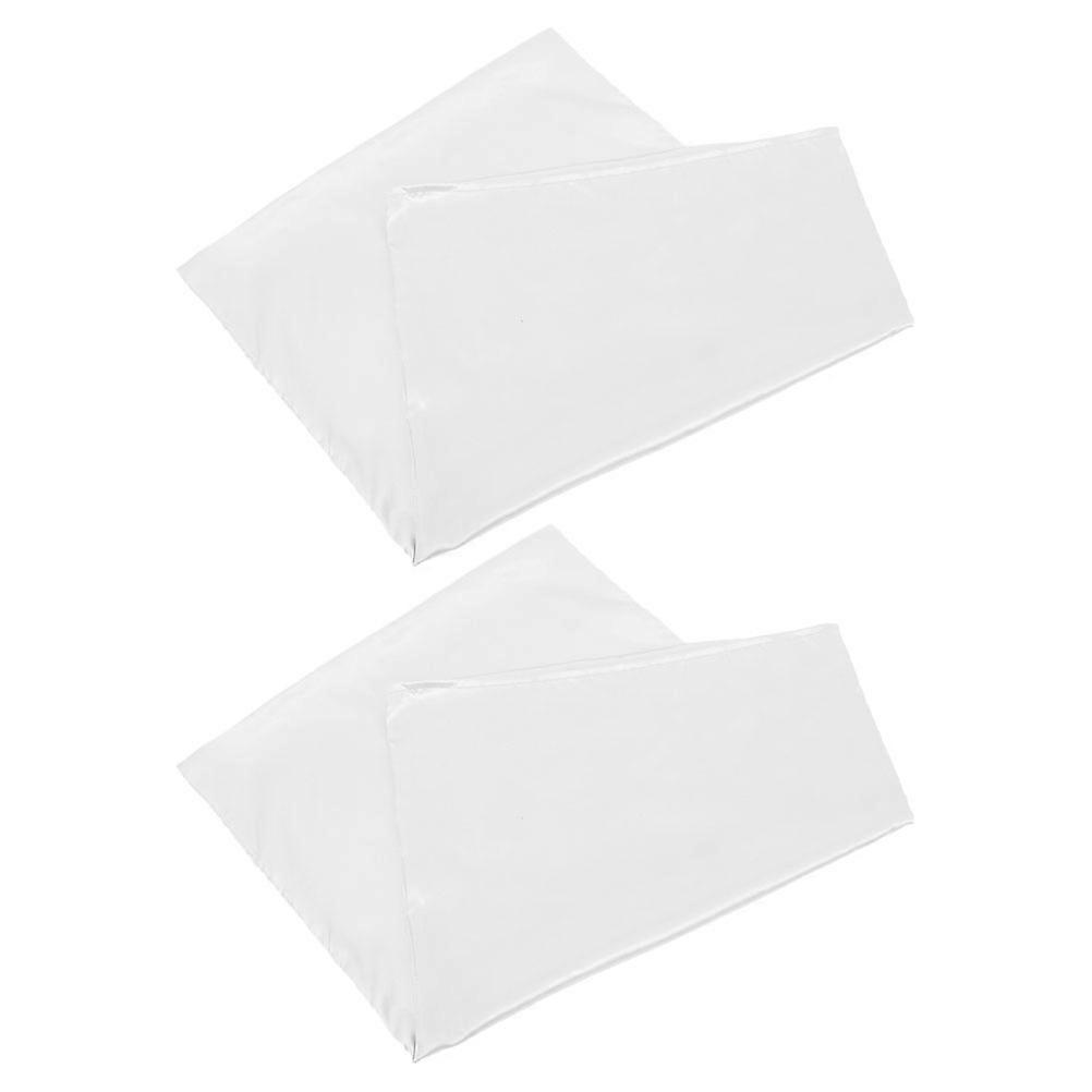White Polyester Pillow Cases for Home Use Solid Color Pillow Covers Comfortable and Breathable Fits Standard Pillows