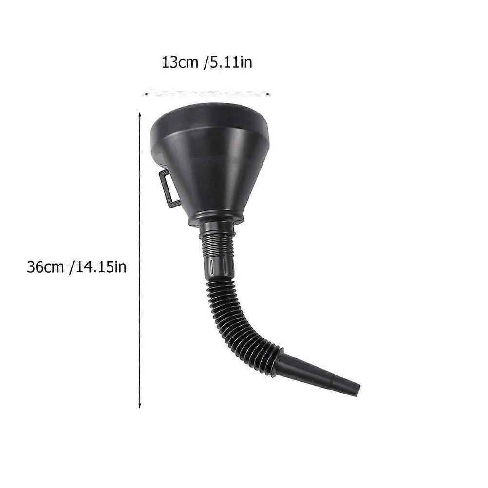 Plastic Oil Funnel for Car with Flexible Extension Nozzle Set
