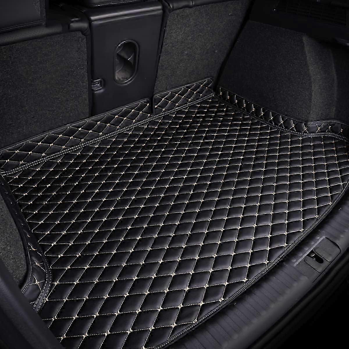 Boot Liner with Raised Edges Compatible with toyota Prius 2012-2021, Leather Car Trunk Mat Protector