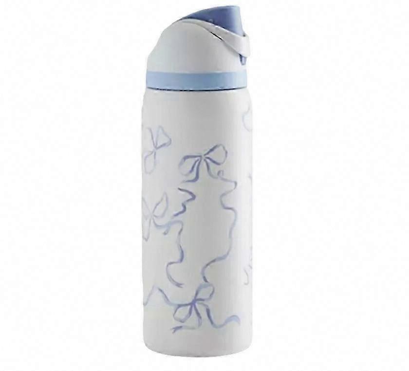 32 oz Owala Urban Outfitters Αποκλειστικό δεμένο και αληθινό μπουκάλι νερού FreeSip Blue Bow