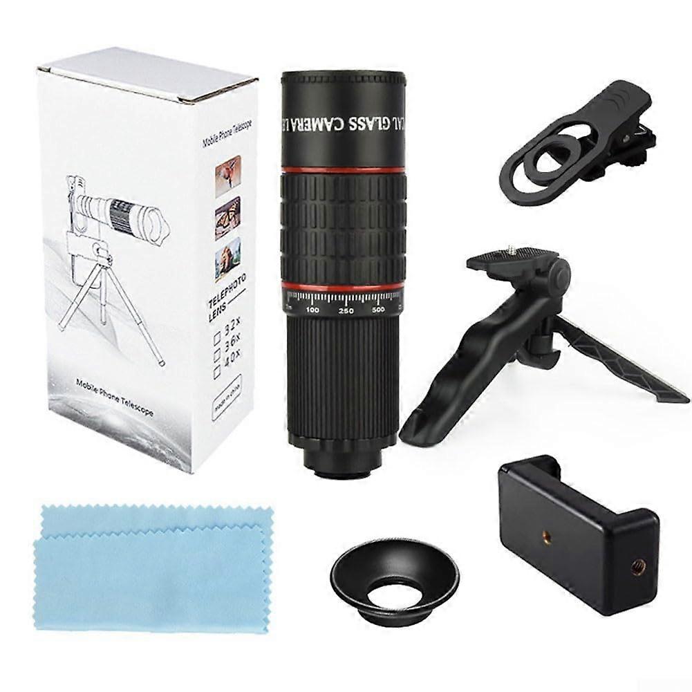 22X Telephoto Lens With Tripod For Smartphones, Compatible With iPhone And Android, Optical Zoom, Aluminum Body