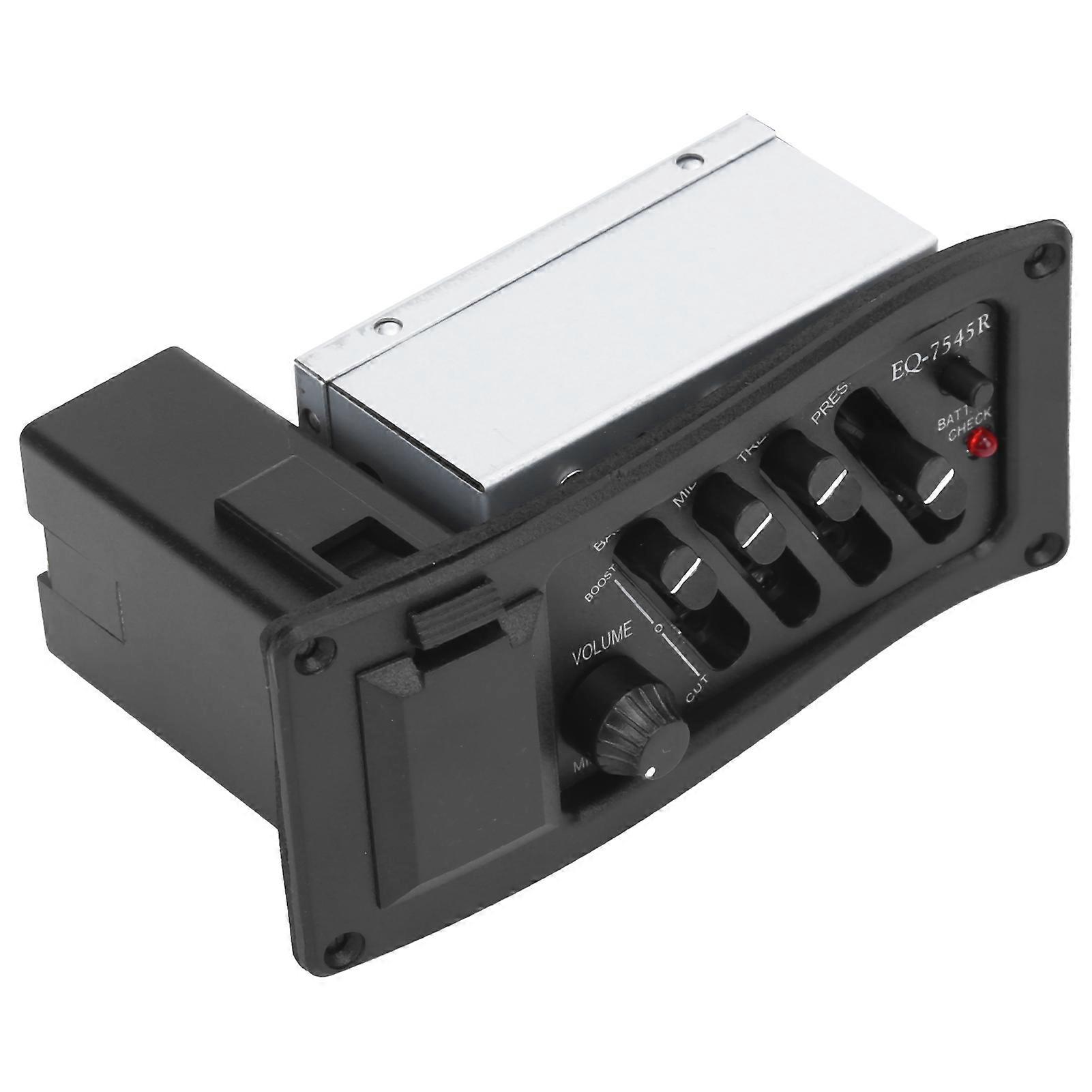 Acoustic Electric Guitar Pickup Box Equalizer Black ABS