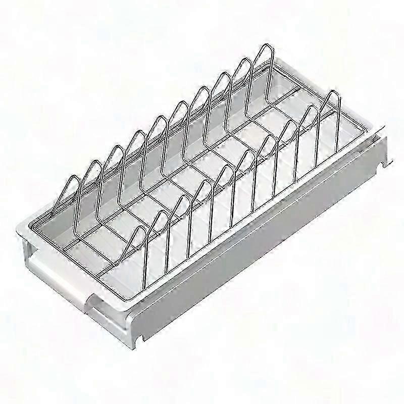 Expandable Small Dish Drain Rack with Drain Board for Sink