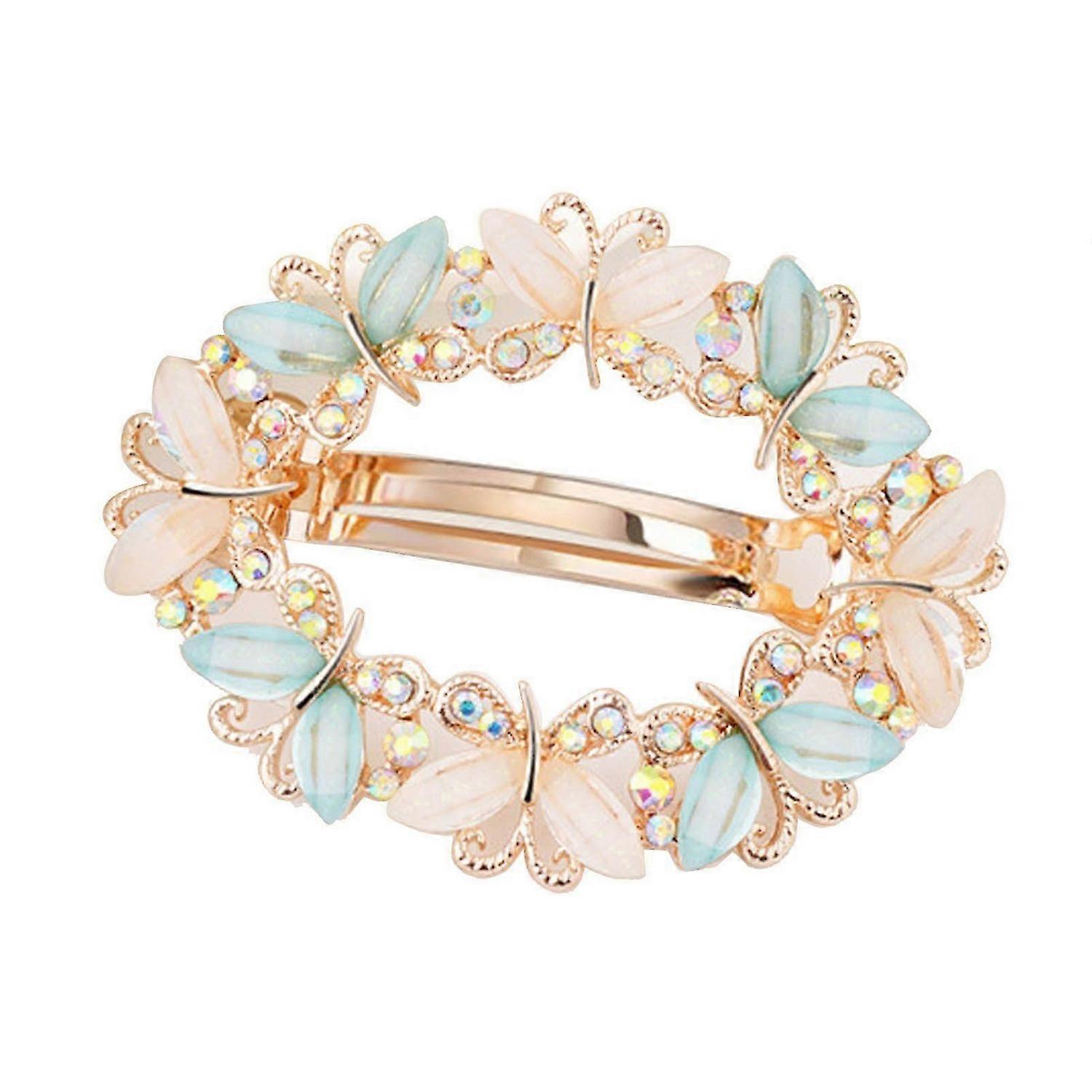 2025 أحدث نموذج دبوس الشعر رائع شكل جميل أحجار الراين مزينة