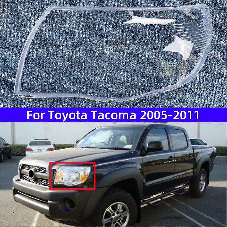 For Toyota Tacoma 2005 to 2011 Transparent Lampshade Lens Headlamp Cover Front Headlight Shell Lamp Shade Plexiglass-2pcs Left and Right